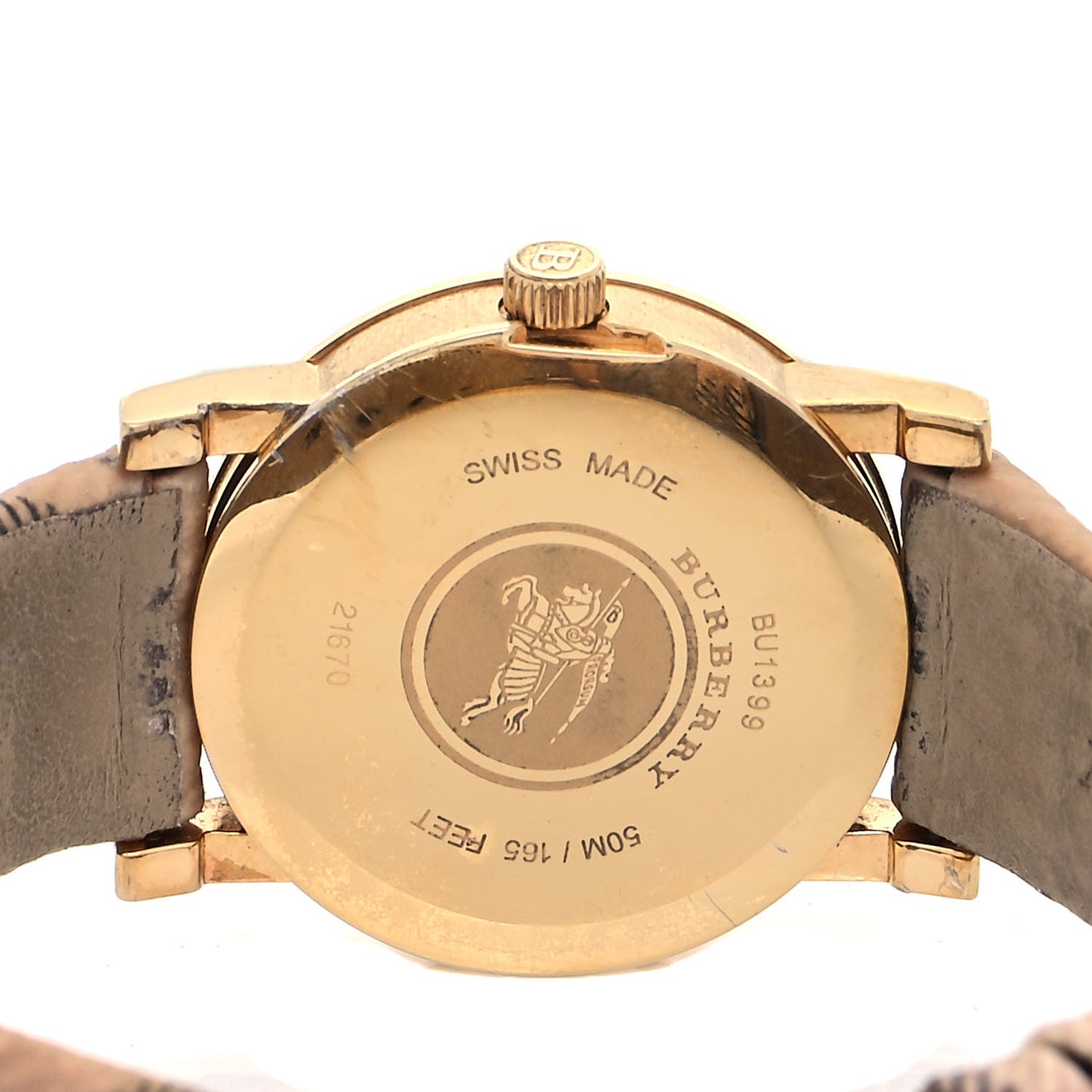 Stainless Steel Calfskin 28mm Nova Check Quartz Watch BU1399
