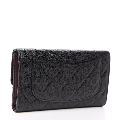 Chanel Caviar Quilted Large Flap Wallet Black 2 of 14