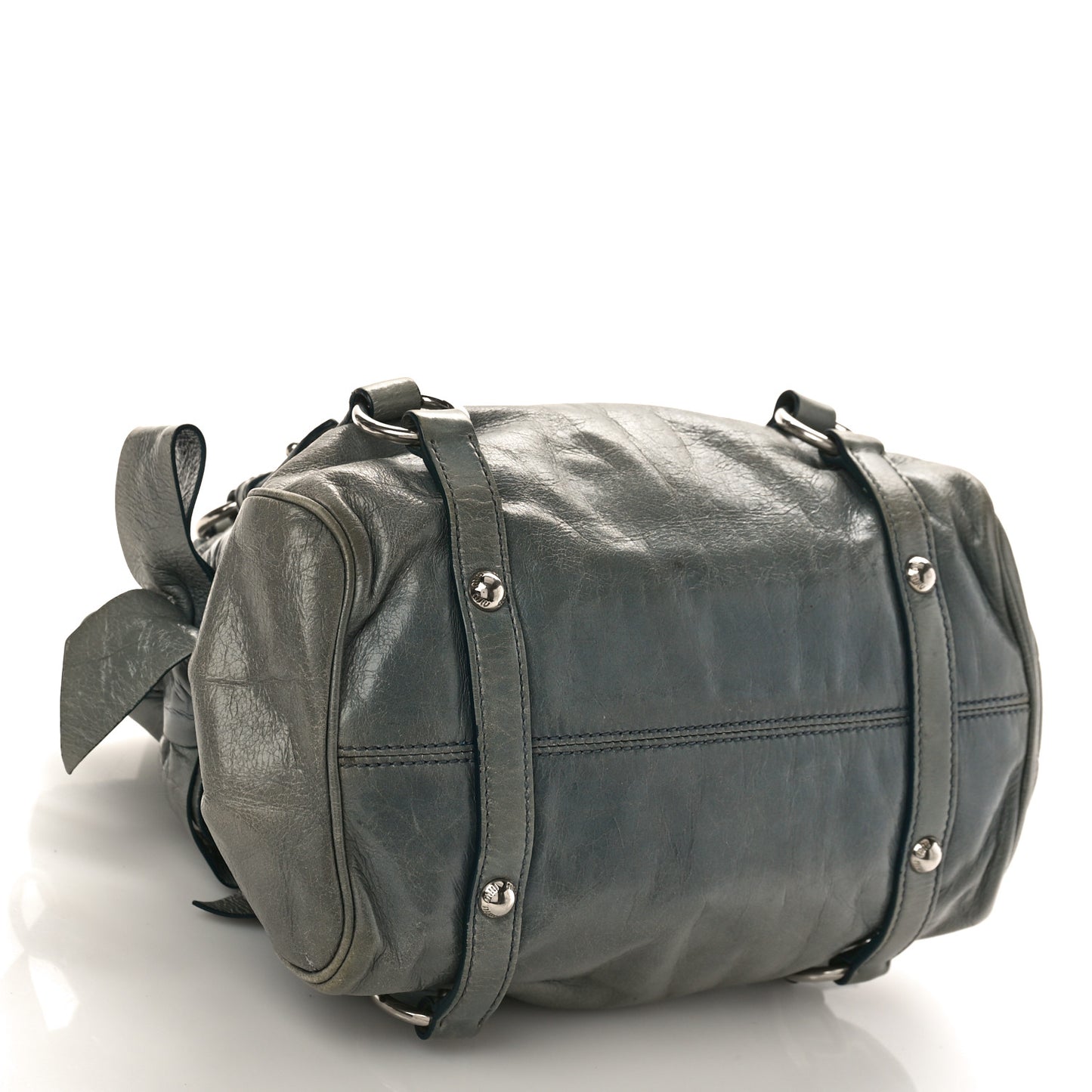 Vitello Lux Mini Bow Bag Agave