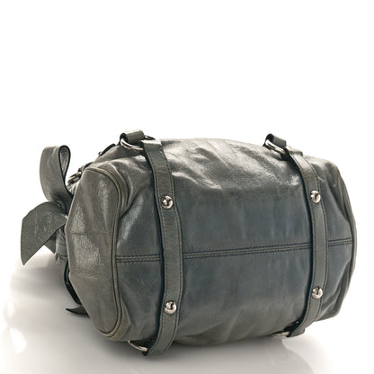 Miu Miu Vitello Lux Mini Bow Bag Agave 4 of 12