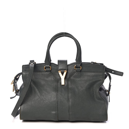 Saint Laurent Sheepskin Small Cabas ChYc Dark Green 1 of 19