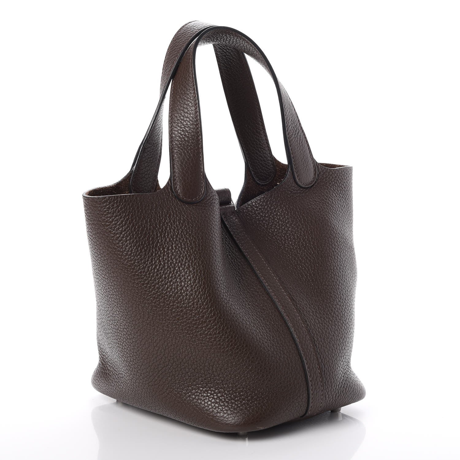 Hermes Taurillon Clemence Picotin 18 PM Cafe 3 of 8