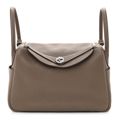 Hermes Taurillon Clemence Lindy 30 Etoupe 1 of 9