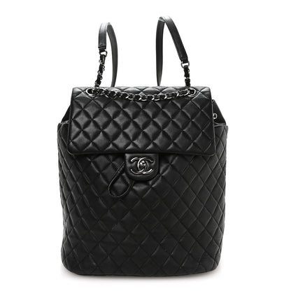 Chanel Lambskin Quilted Large Urban Spirit Backpack Black 1 of 9