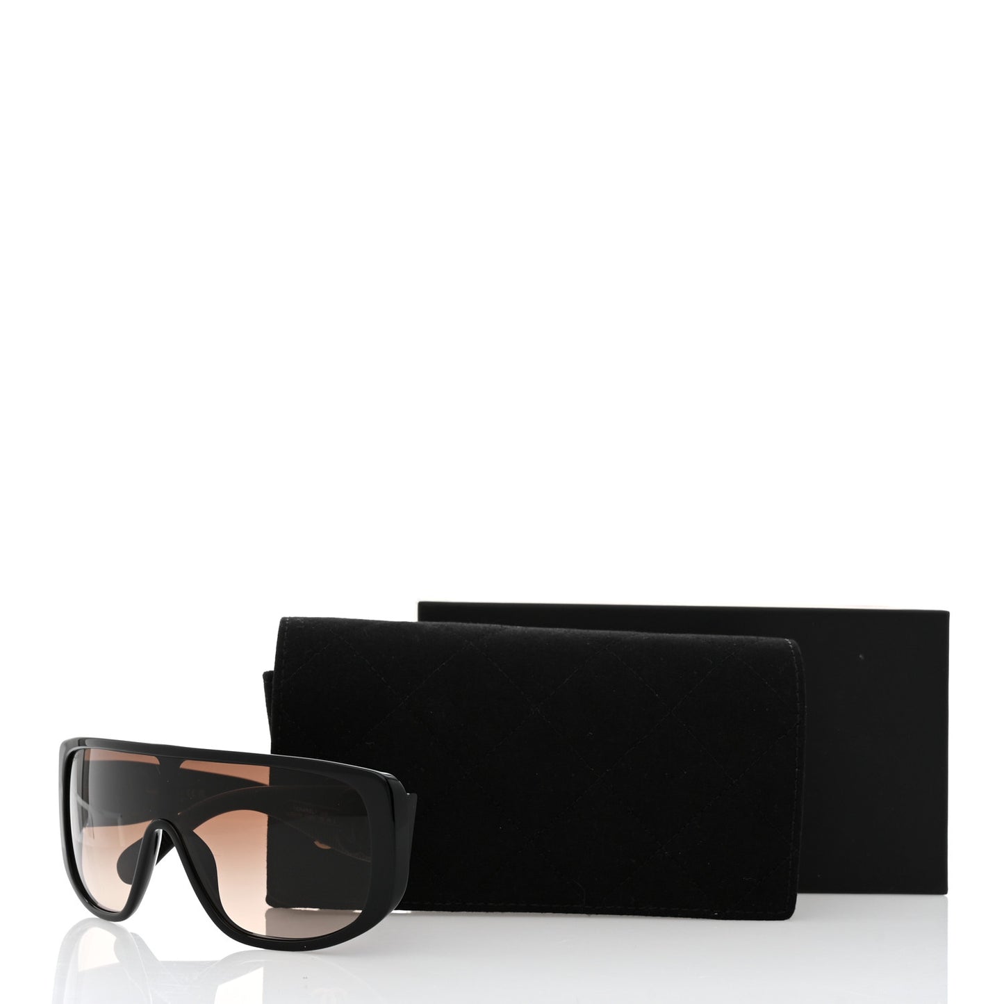 Acetate Shield Sunglasses 5495 Black