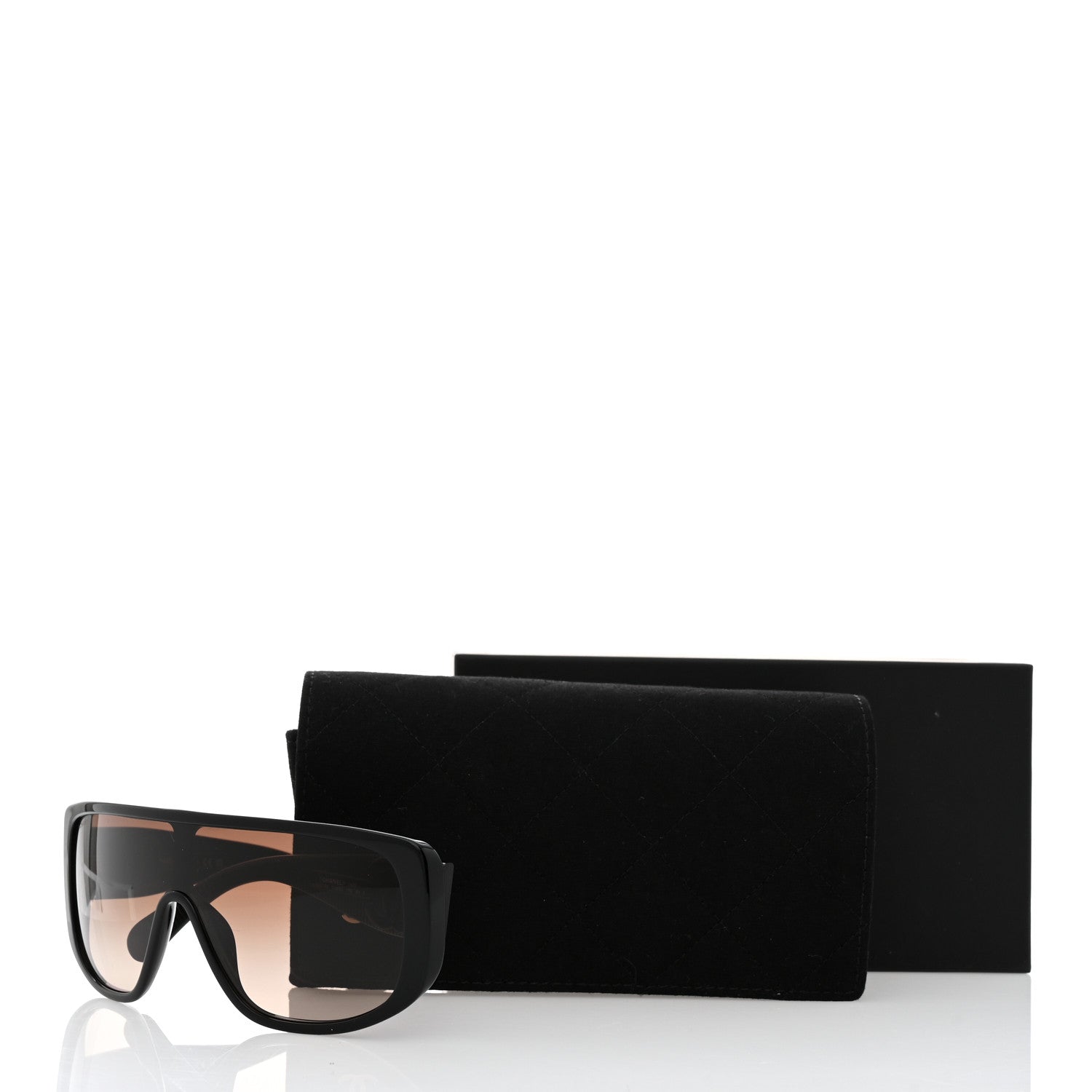 Chanel Acetate Shield Sunglasses 5495 Black 7 of 7