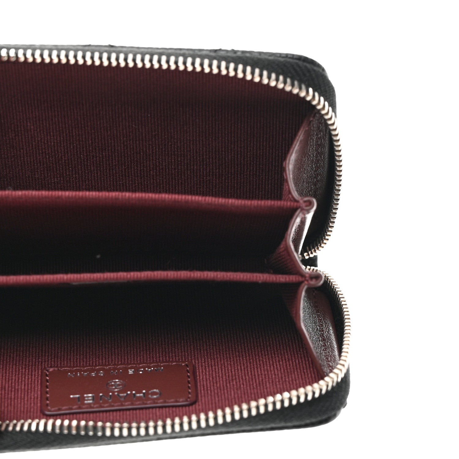 Chanel Quilted Zip Coin Purse Black 5 of 8