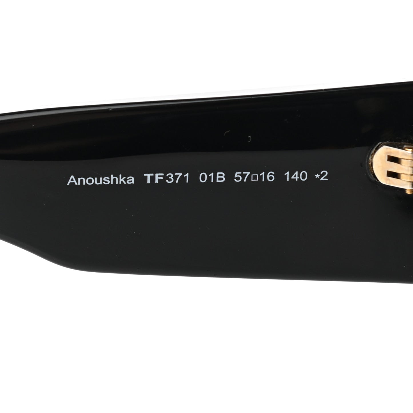 Acetate Anoushka Cat Eye Sunglasses TF371 Black