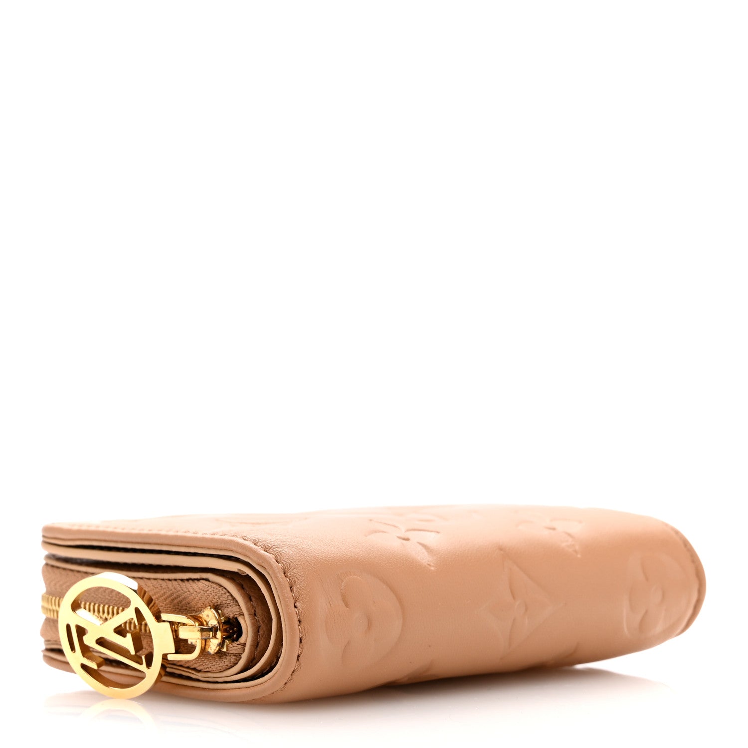 Louis Vuitton Lambskin Embossed Monogram Lou Coussin Wallet Camel 4 of 7