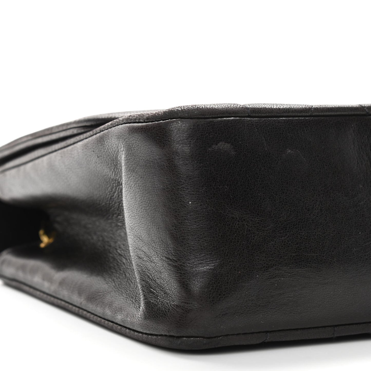Lambskin Quilted Medium Single Flap Brown