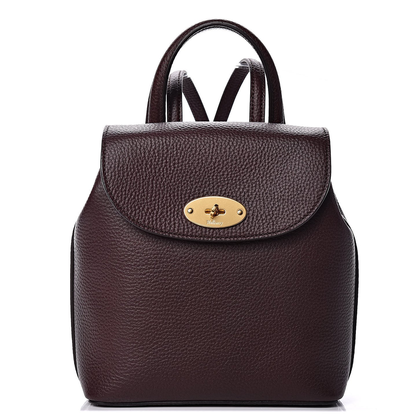 Classic Grain Calfskin Mini Bayswater Backpack Oxblood