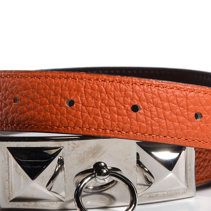 Hermes Togo 24mm Sydney Belt Feu Orange 4 of 8