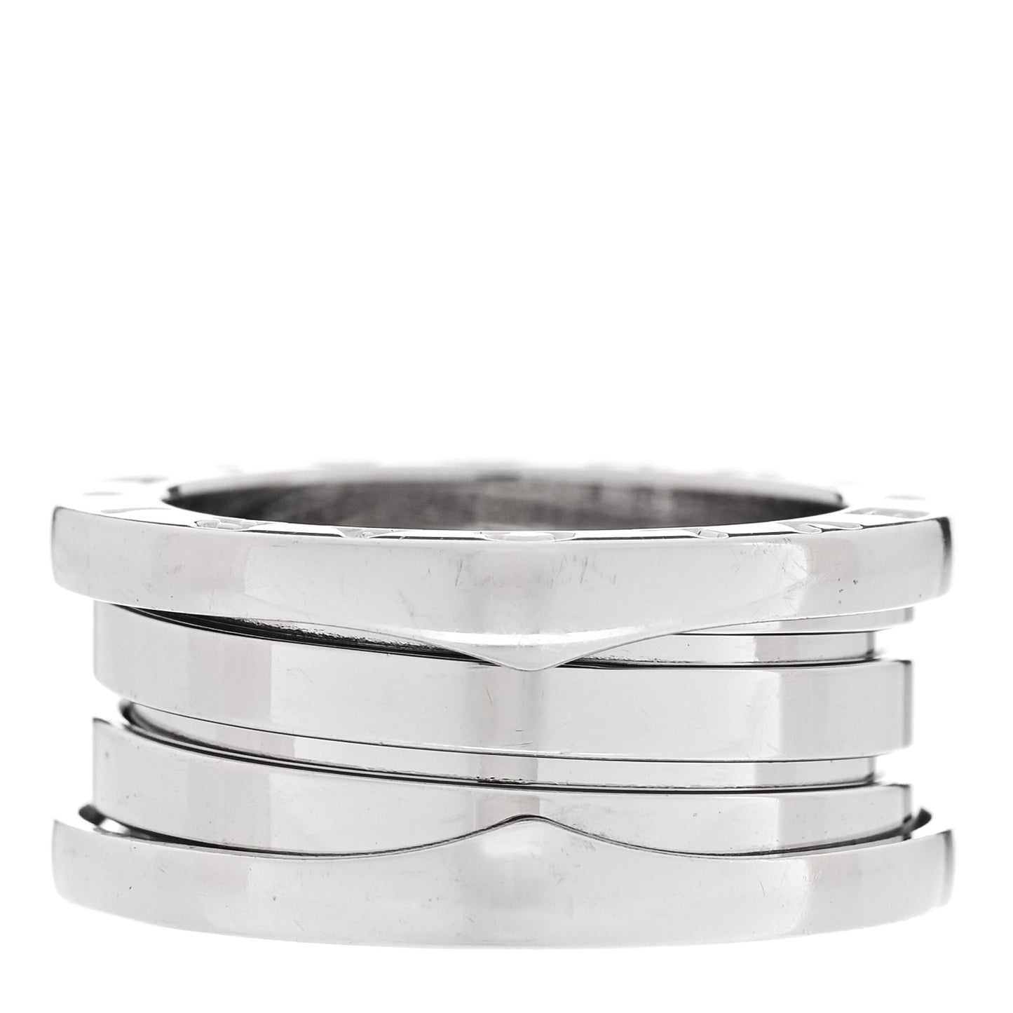 18K White Gold B.Zero1 Three-Band Ring 48 4.5