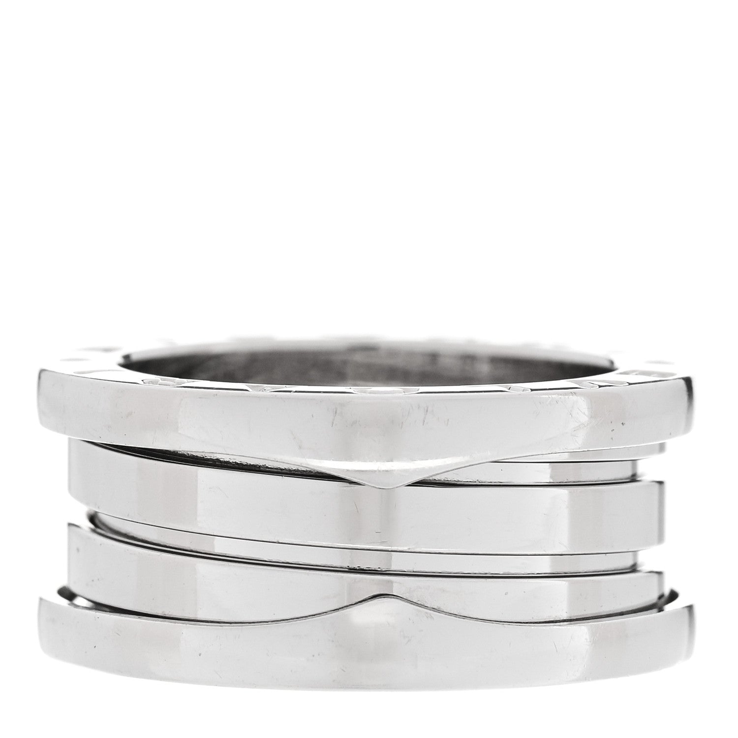 Bulgari 18K White Gold B.Zero1 Three-Band Ring 48 4.5 1 of 5