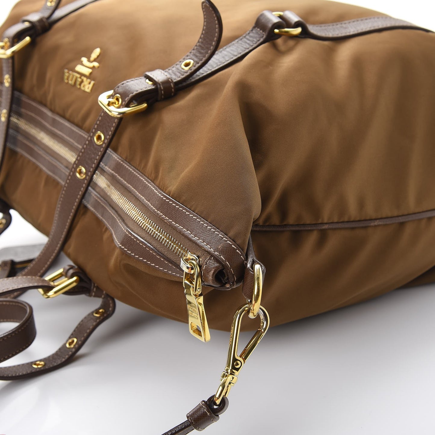 Tessuto Nylon Saffiano Tote Corinto