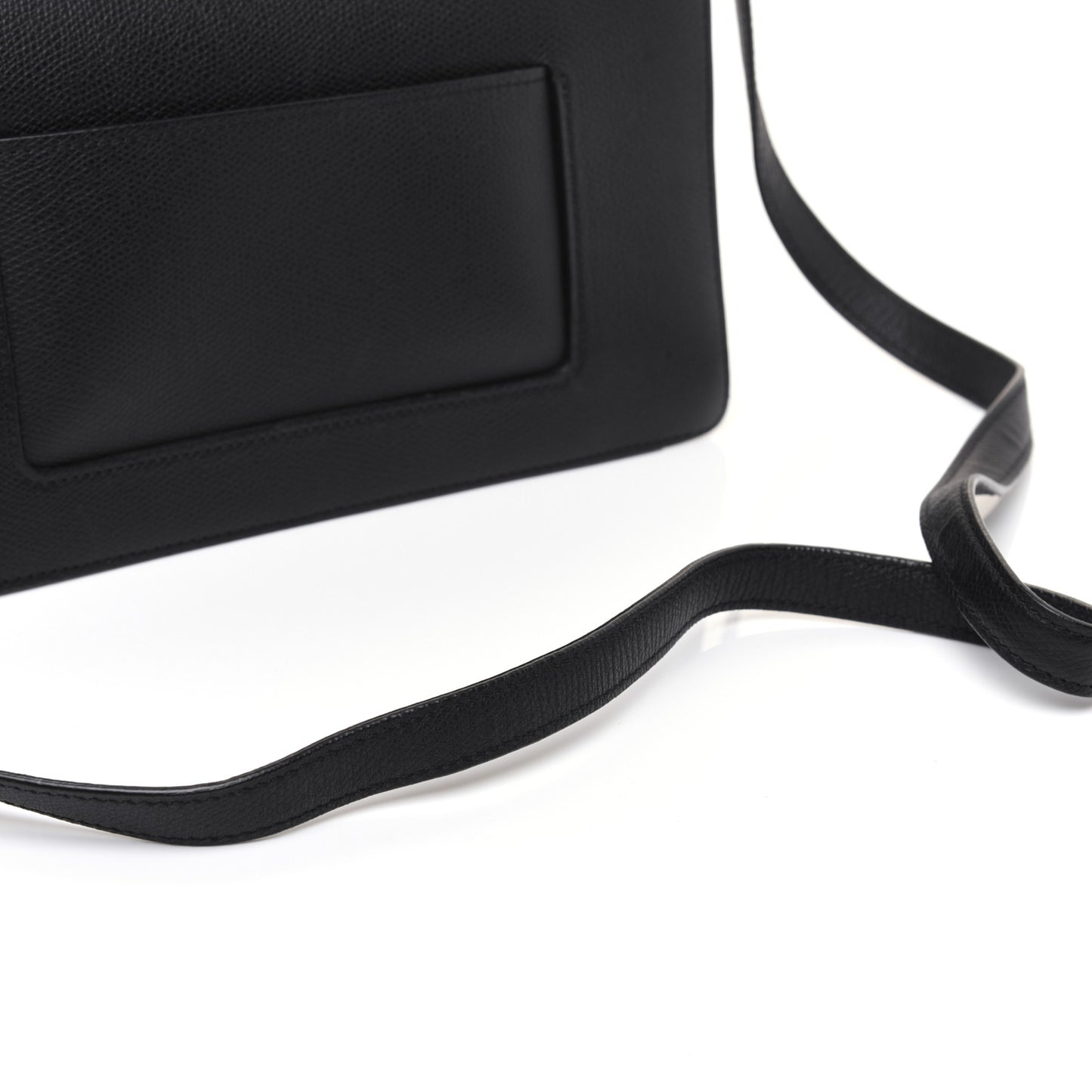 Baby Grained Calfskin Small Case Flap Black