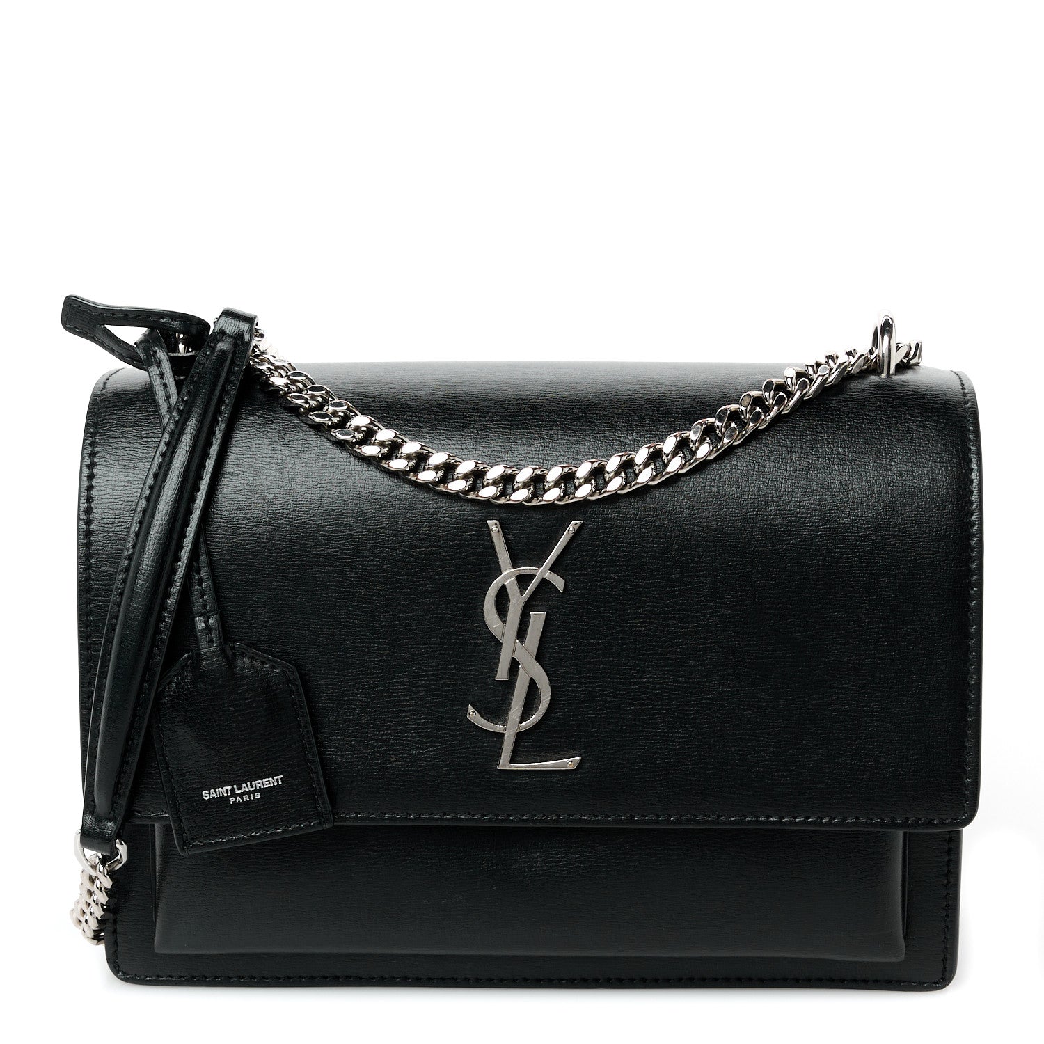 Saint Laurent Calfskin Medium Monogram Sunset Black 1 of 11