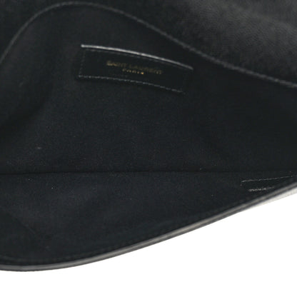 Saint Laurent Grain De Poudre Uptown Pouch Black 5 of 8