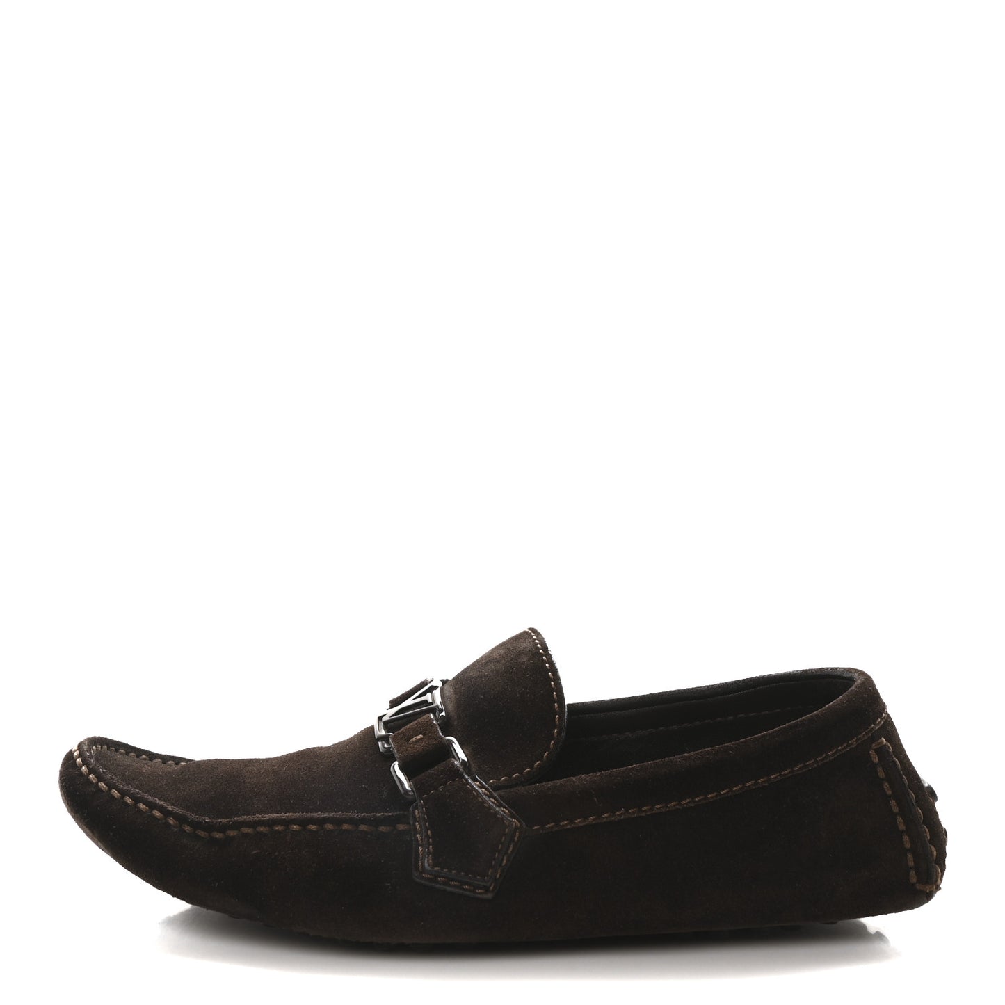 Mens Suede Monte Carlo Loafers 11 Brown