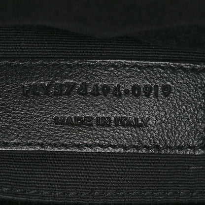 Saint Laurent Calfskin Matelasse Monogram Lou Camera Bag Black 7 of 12