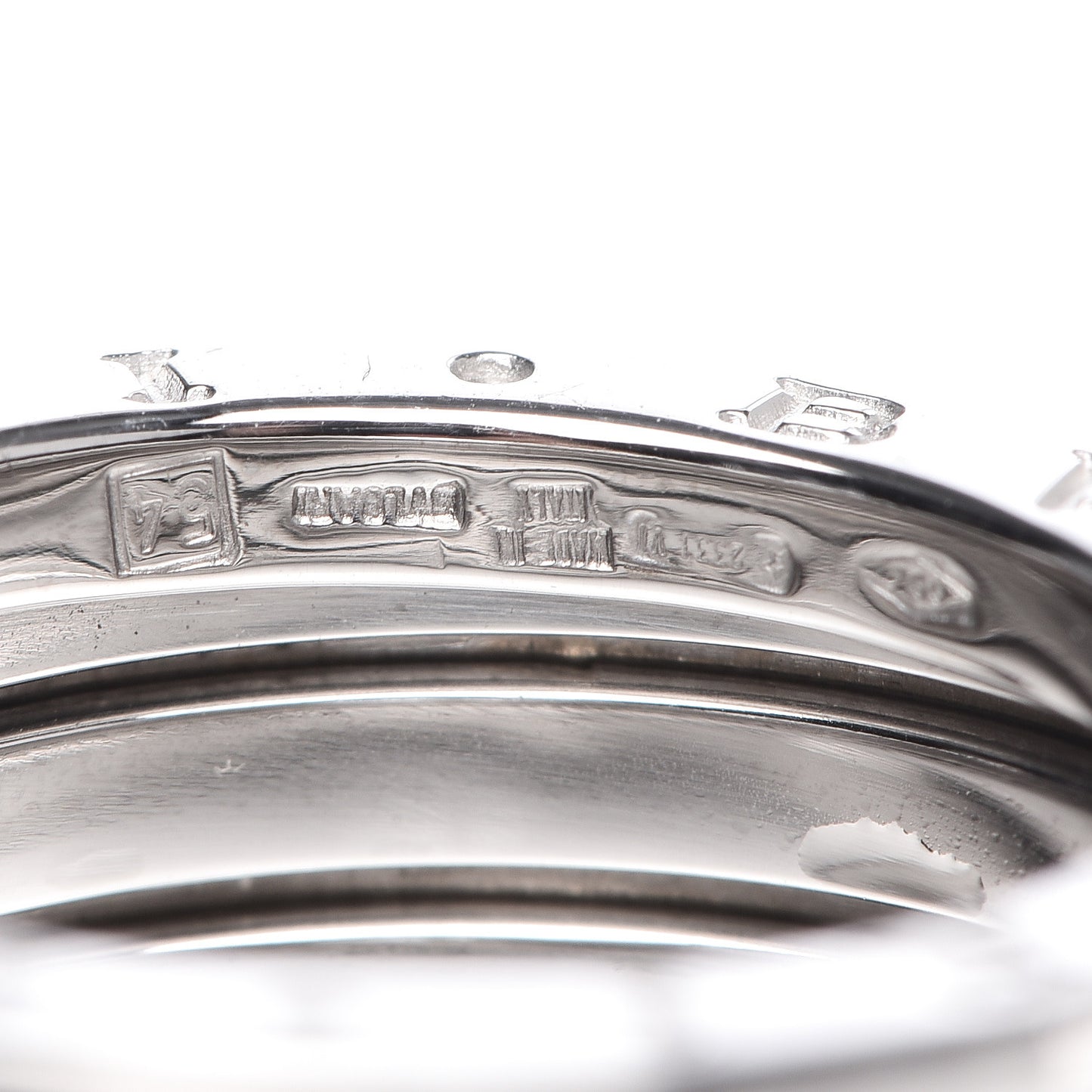 18K White Gold B.Zero1 Four-Band Ring 54 6.75