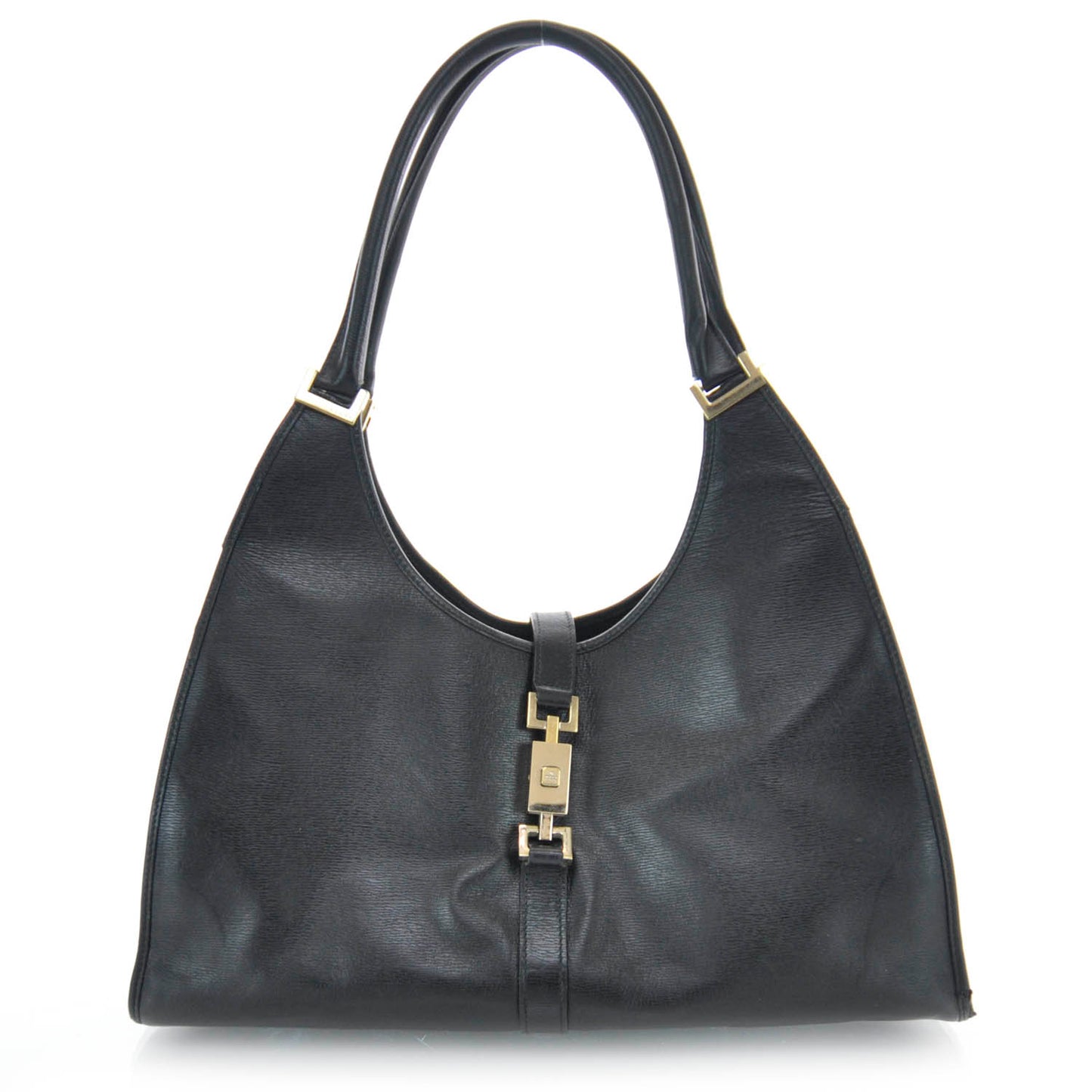 Leather Medium Bardot Black