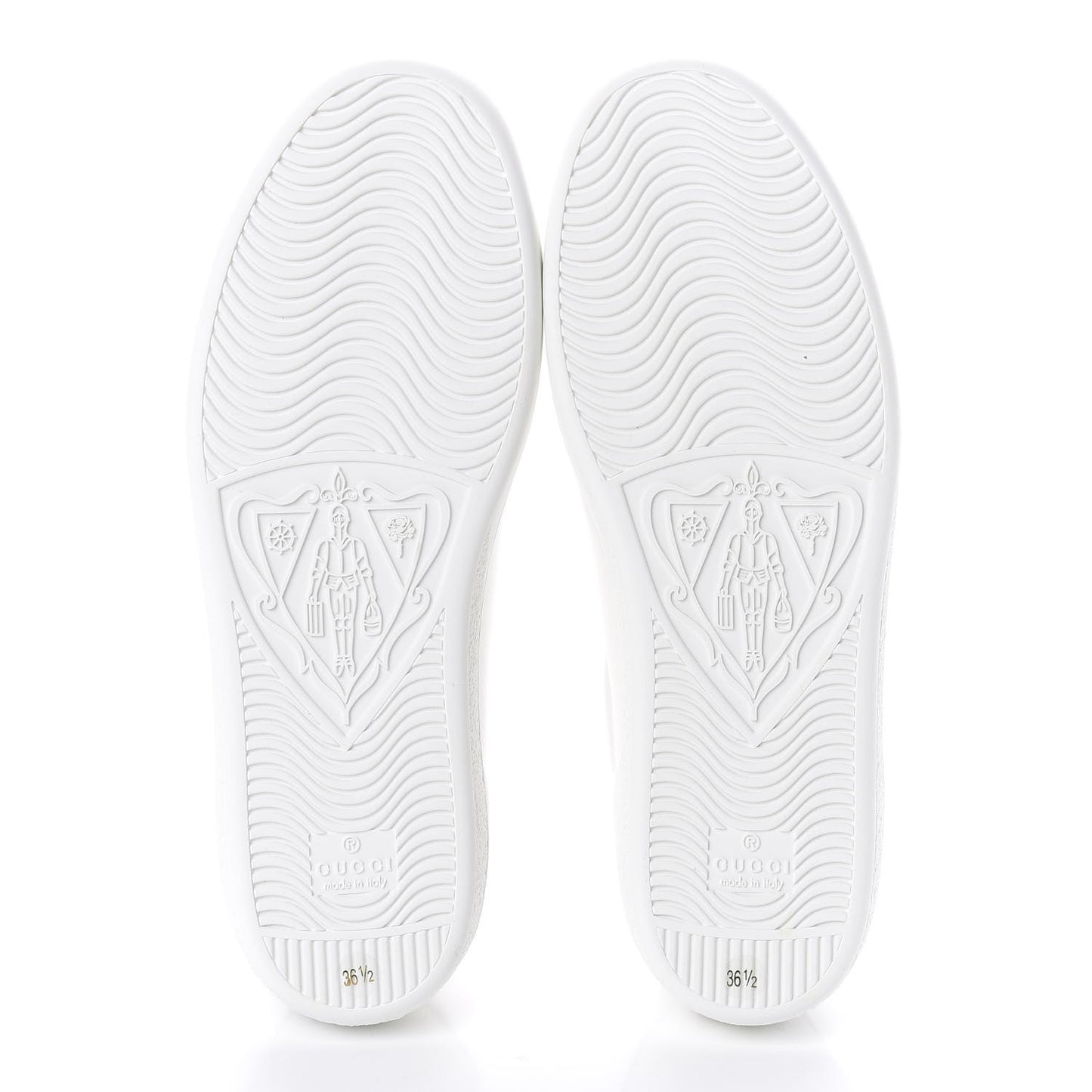 Calfskin Interlocking G Perforated Womens Ace Sneakers 36.5 White Grey Sky