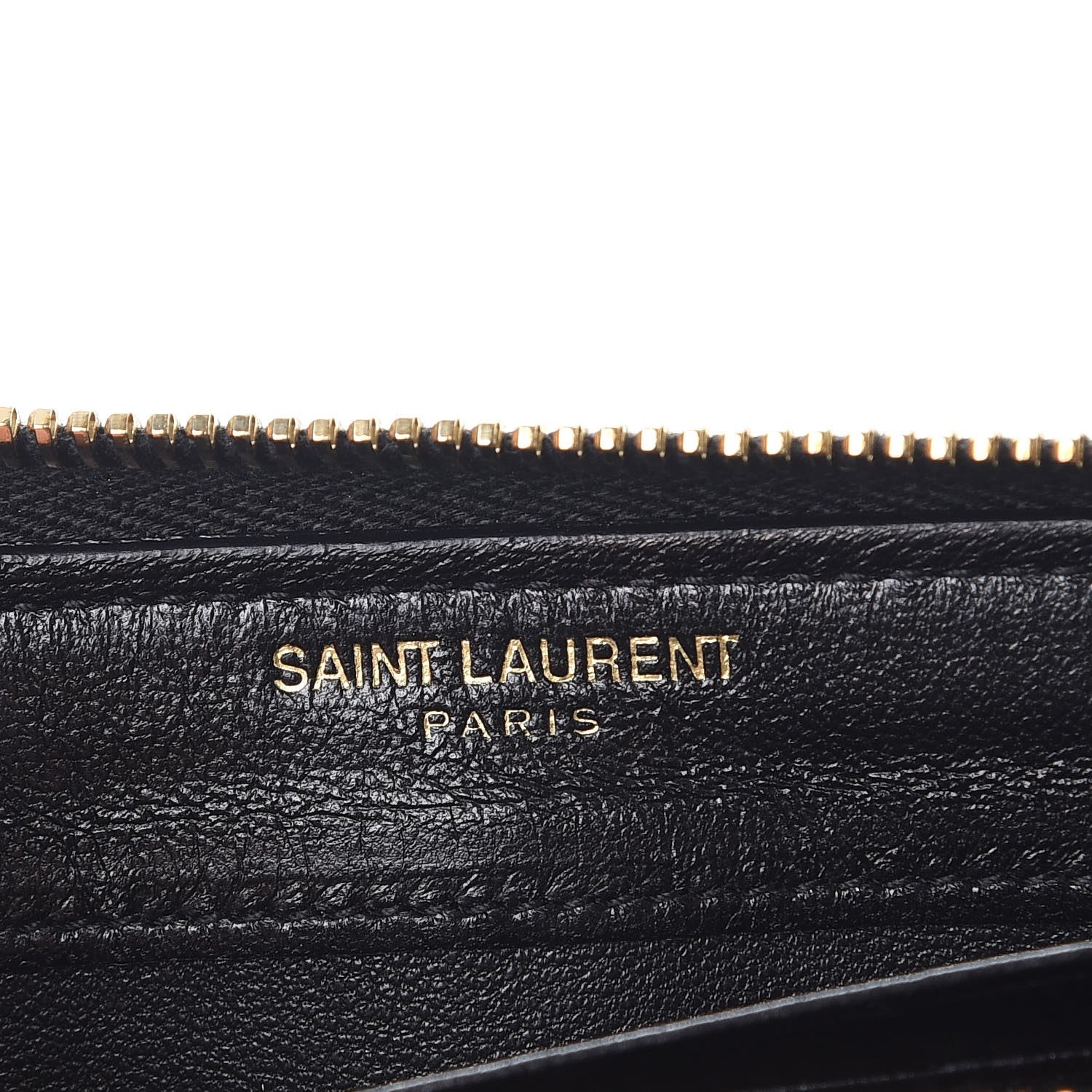 Saint Laurent Calfskin Printed Leopard Classic Letters Zip Around Wallet Pink 6 of 9