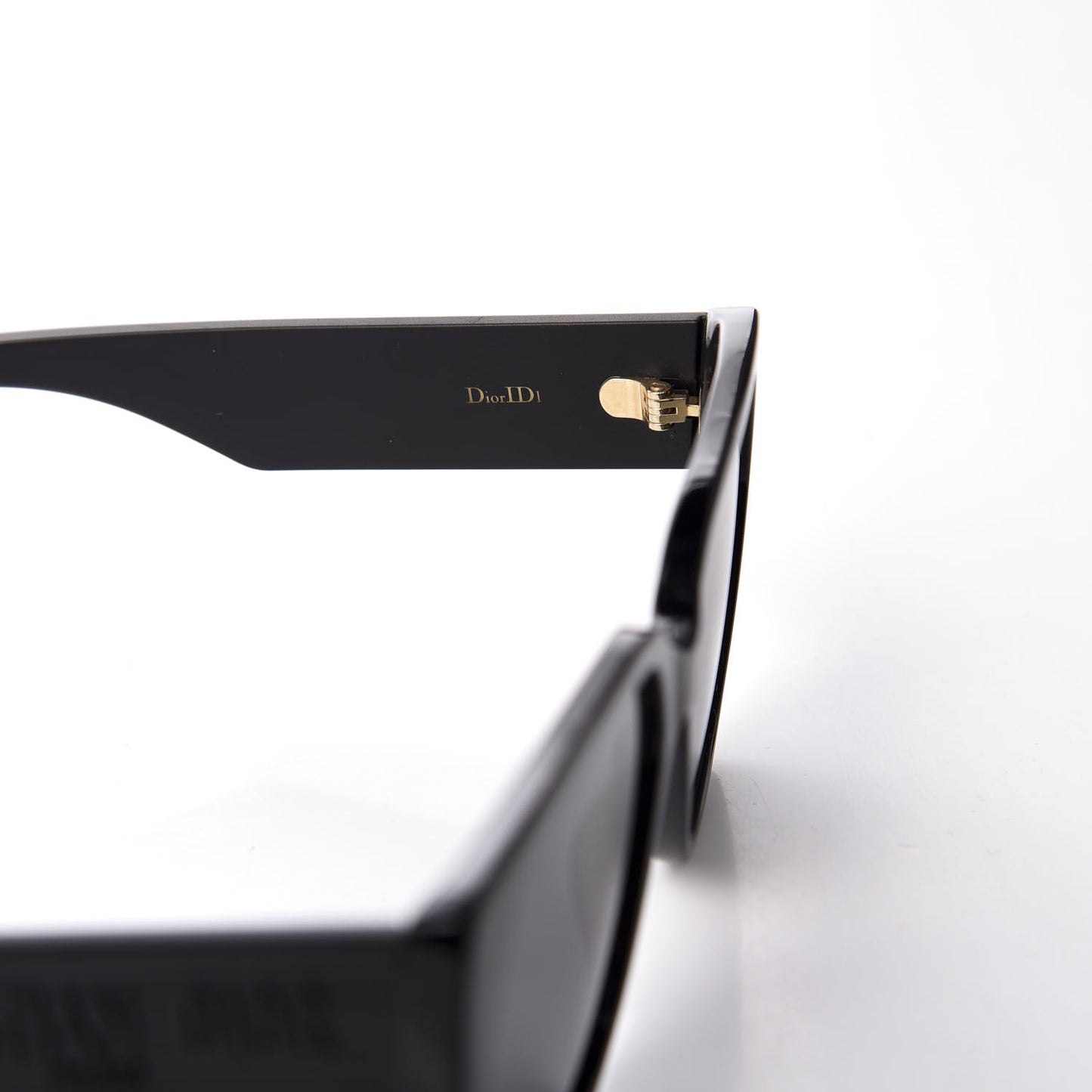 Acetate Square DiorID1 Sunglasses Black