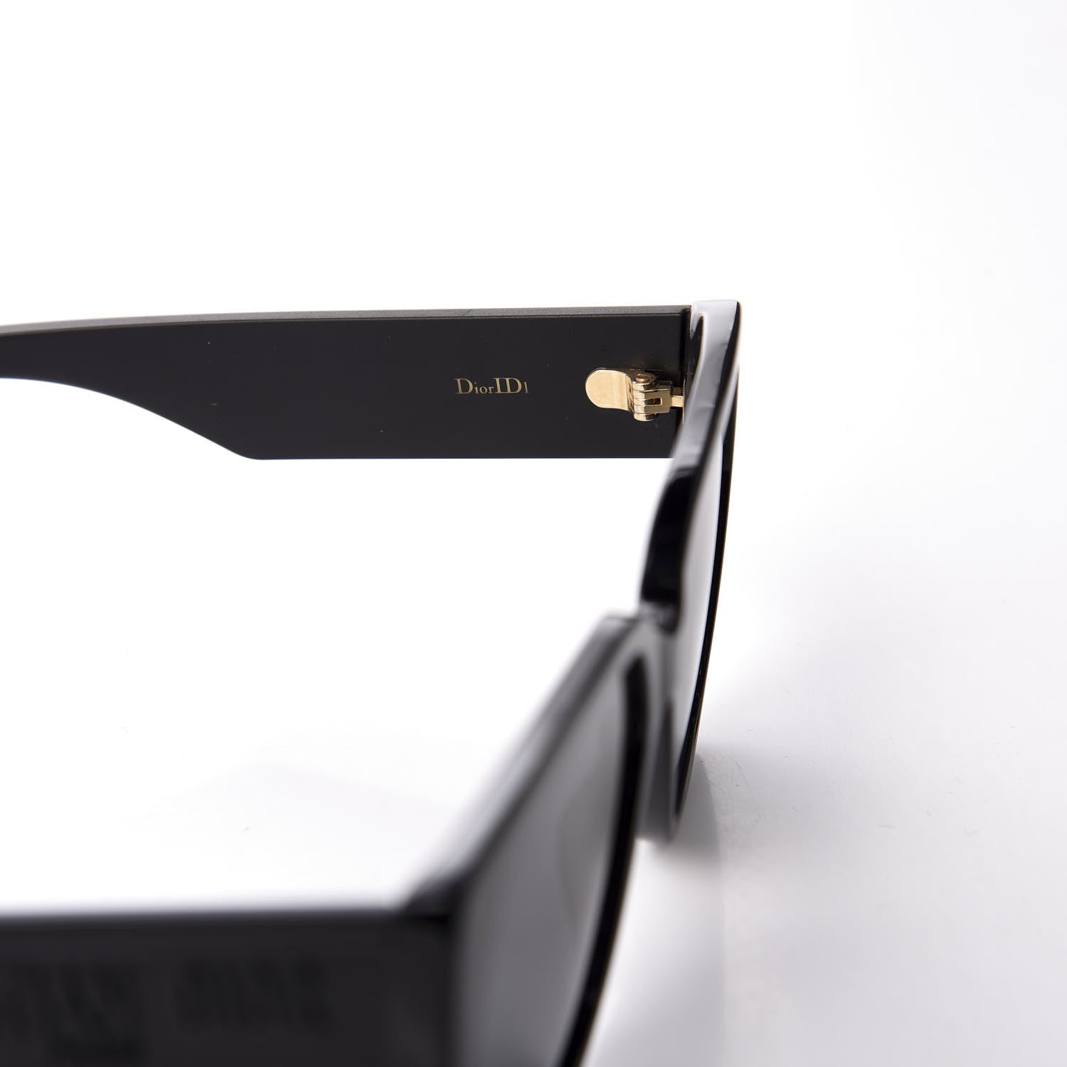 Christian Dior Acetate Square DiorID1 Sunglasses Black 6 of 11