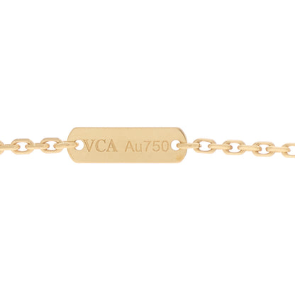 Van Cleef & Arpels 18K Yellow Gold Malachite Vintage Alhambra Pendant Necklace 4 of 5