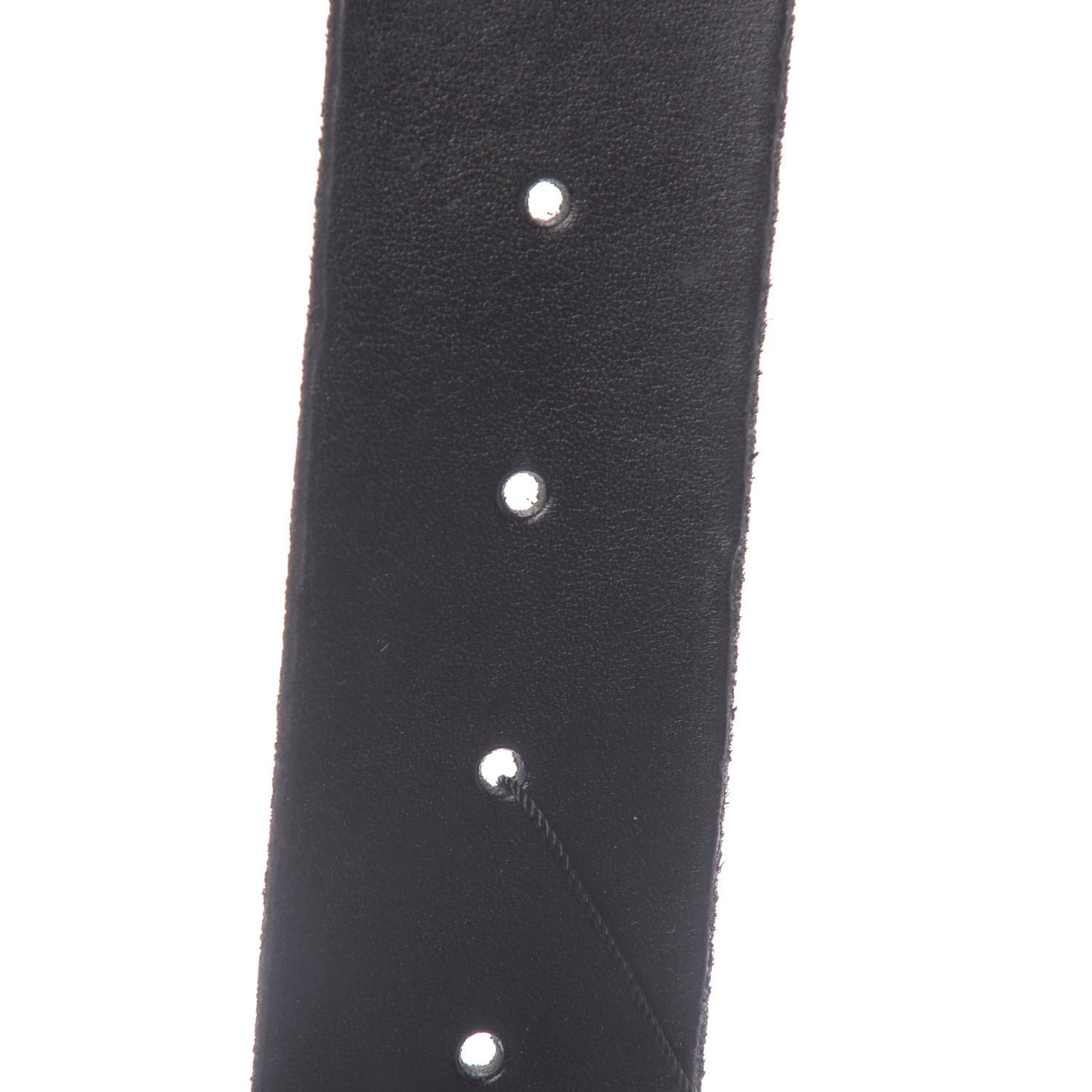 Calfskin Brass Feline Buckle Belt 85 34 Black