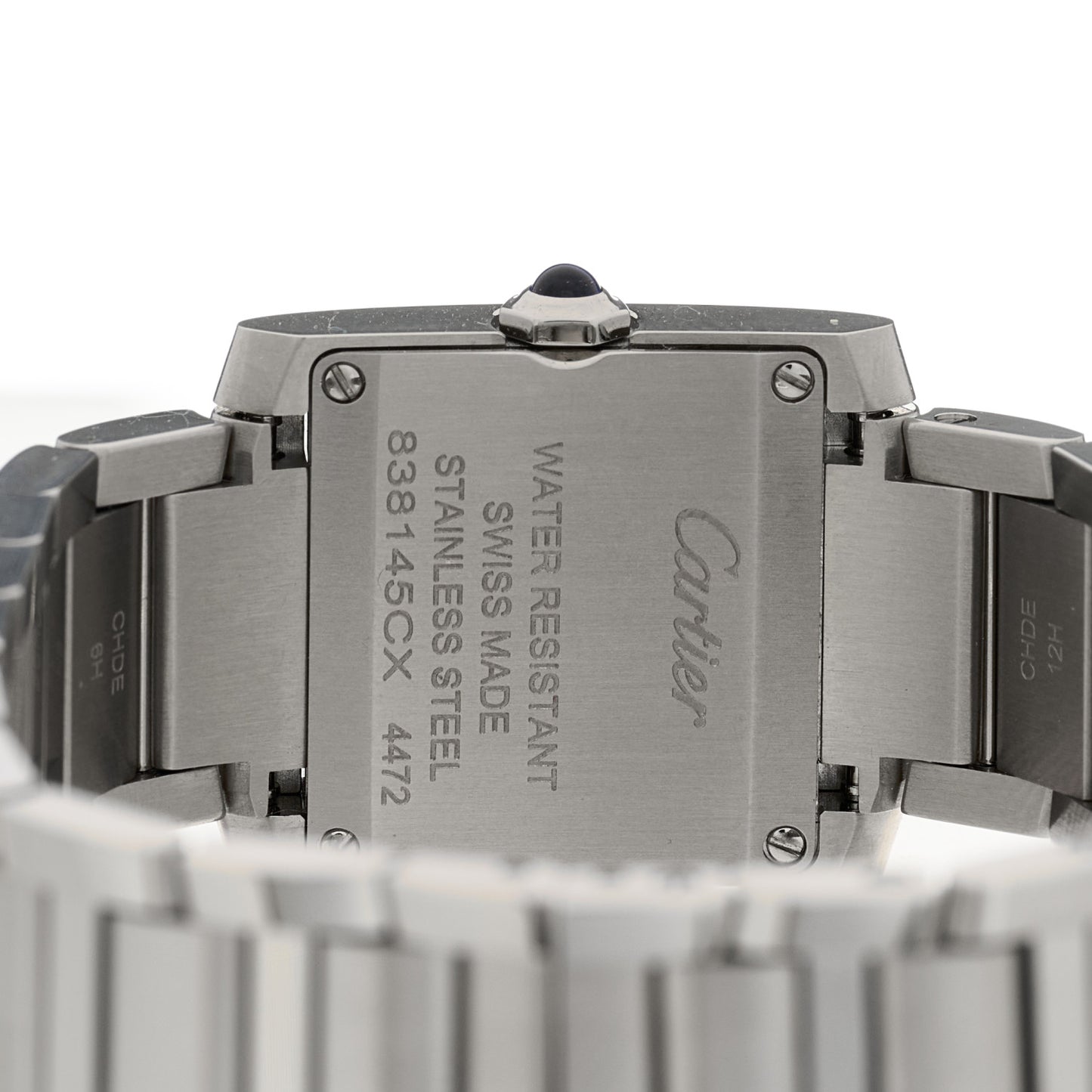 Stainless Steel 21mm Tank Francaise Quartz Watch Silver