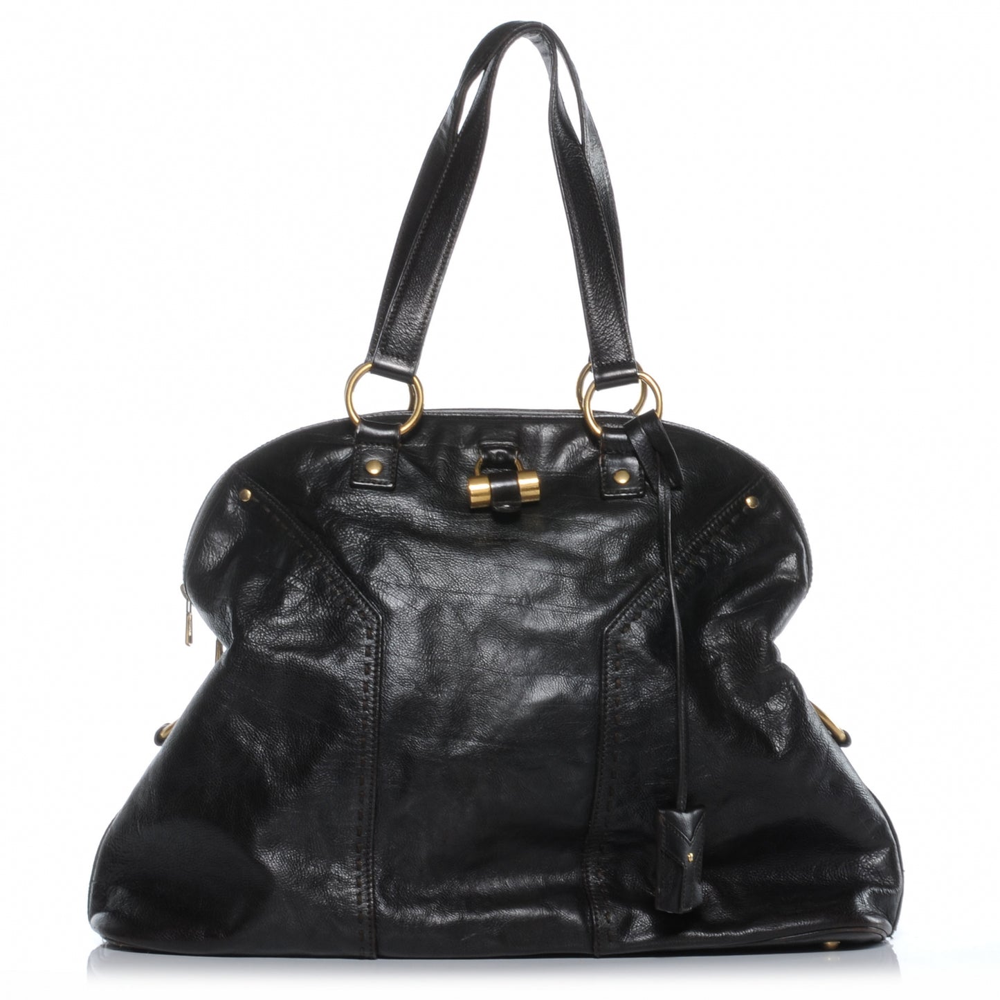 Leather Oversized Muse Dark Brown