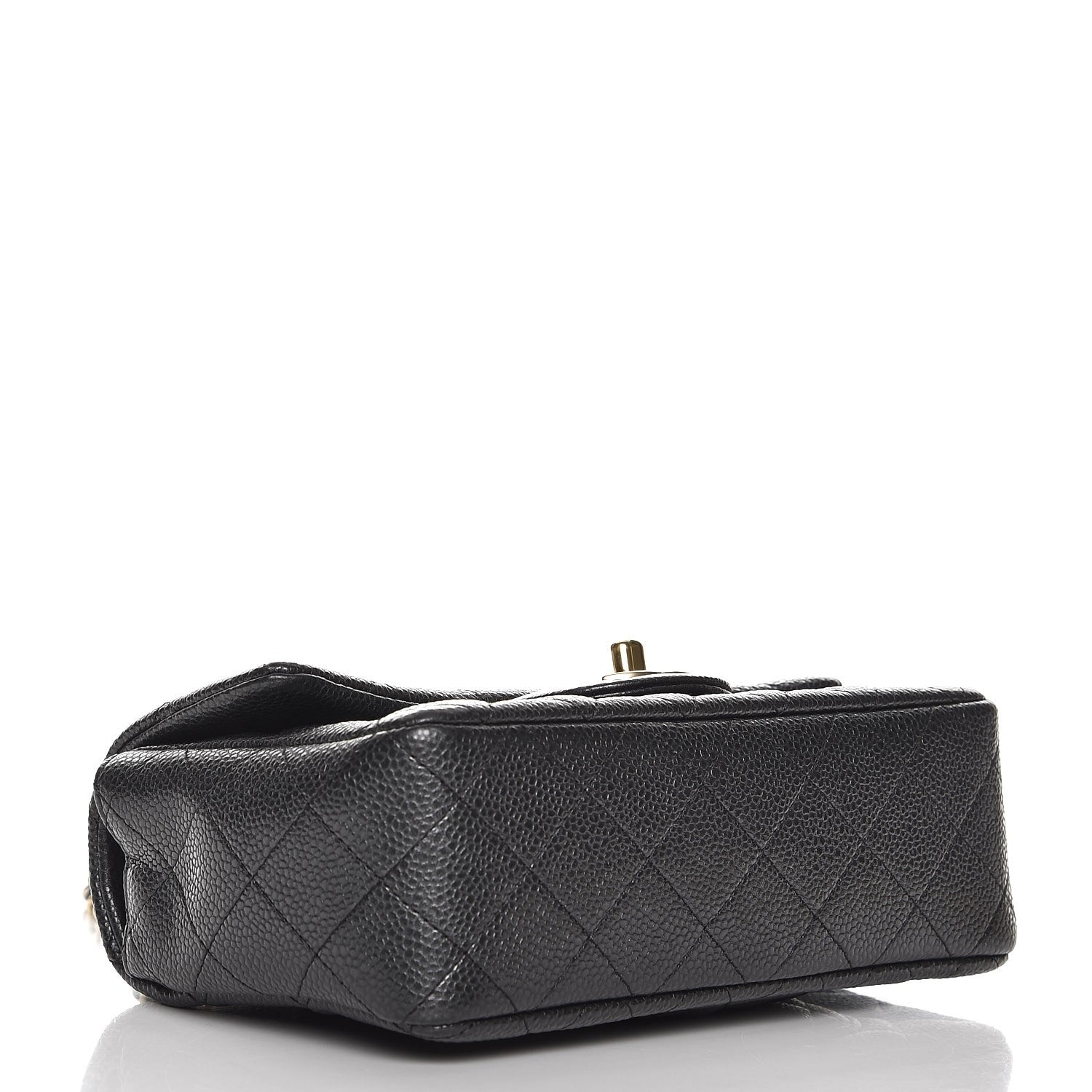 Chanel Caviar Quilted Mini Rectangular Flap Dark Charcoal 4 of 8
