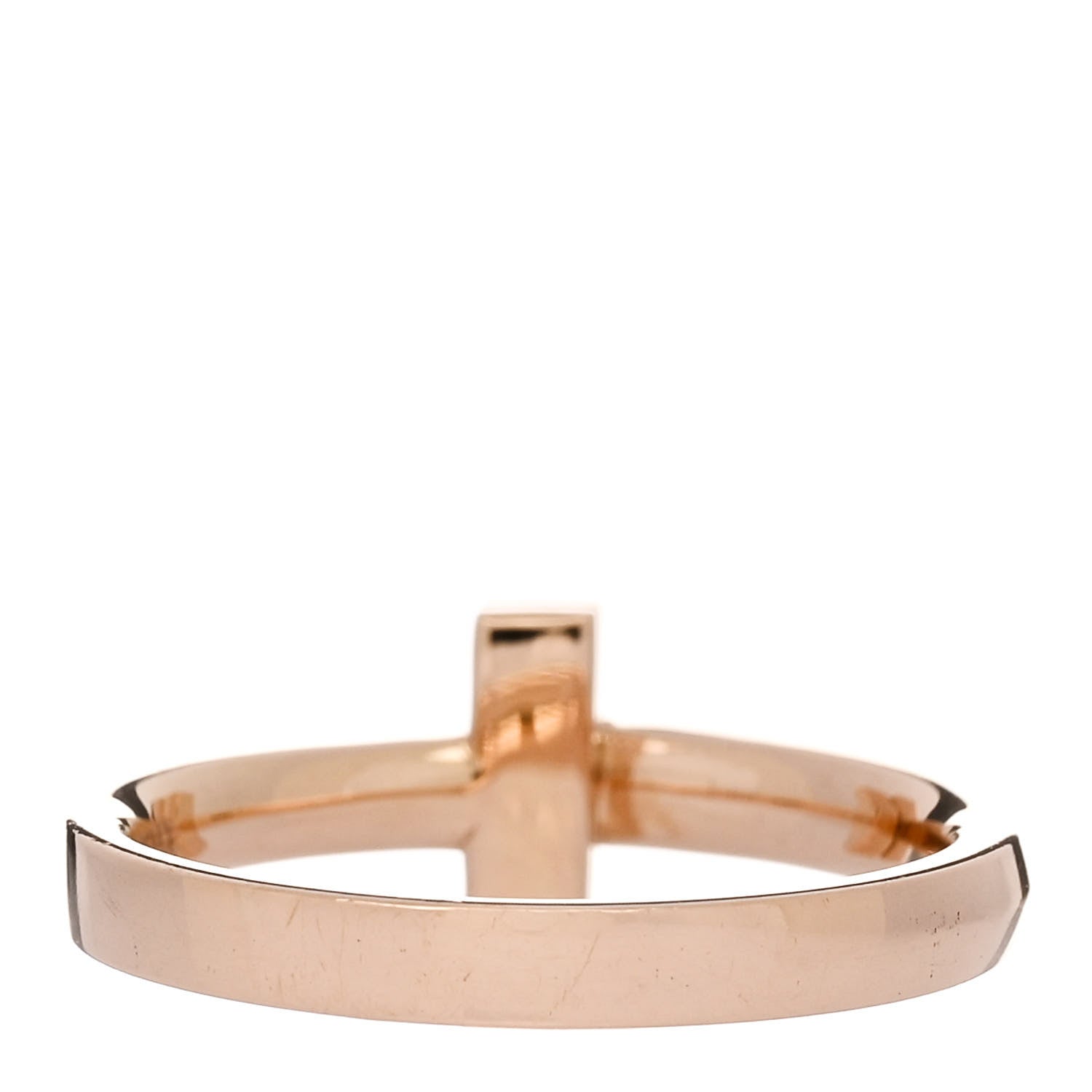 Tiffany 18K Rose Gold T T1 Ring 50 5.5 3 of 5
