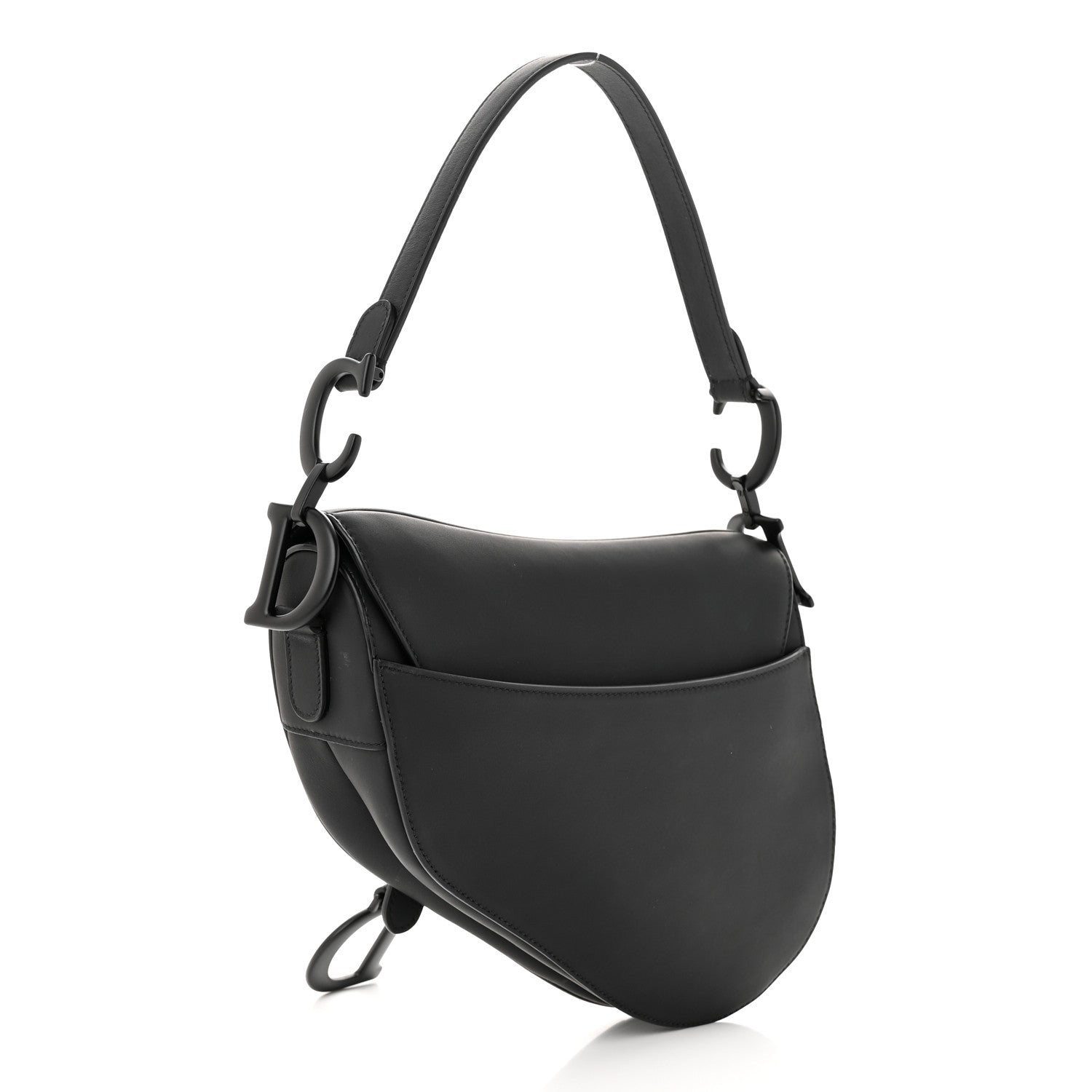 Christian Dior Ultra Matte Calfskin Saddle Bag Black 3 of 11