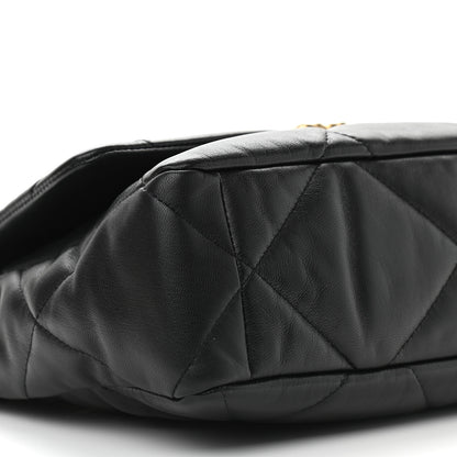 Chanel Lambskin Quilted Large Chanel 19 Flap Black 8 of 9