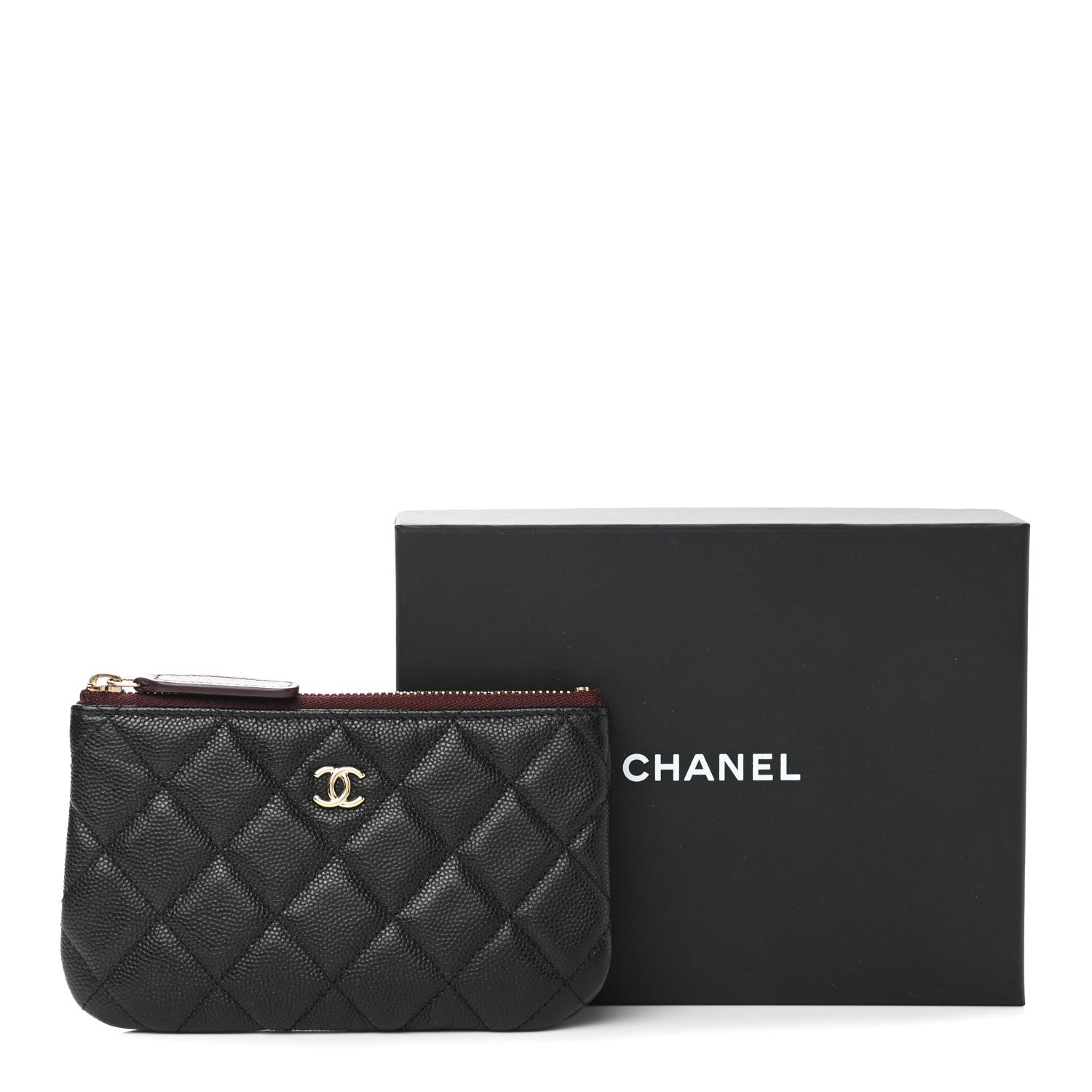 Chanel Caviar Quilted Small Cosmetic Case Black 9 of 9