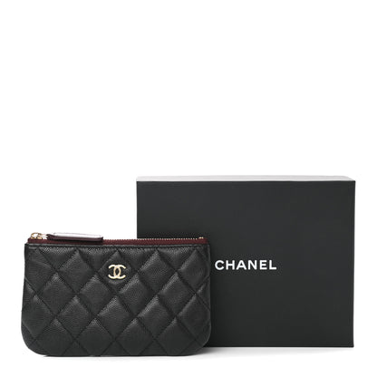 Chanel Caviar Quilted Small Cosmetic Case Black 9 of 9