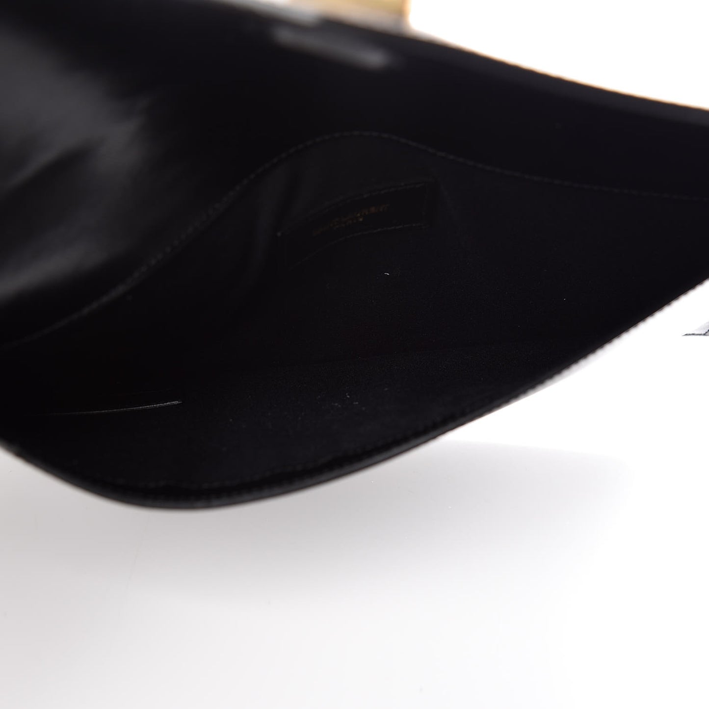 Smooth Shiny Calfskin Monogram Uptown Pouch Black