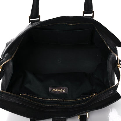 Saint Laurent Sheepskin Medium Cabas ChYc Black 5 of 12