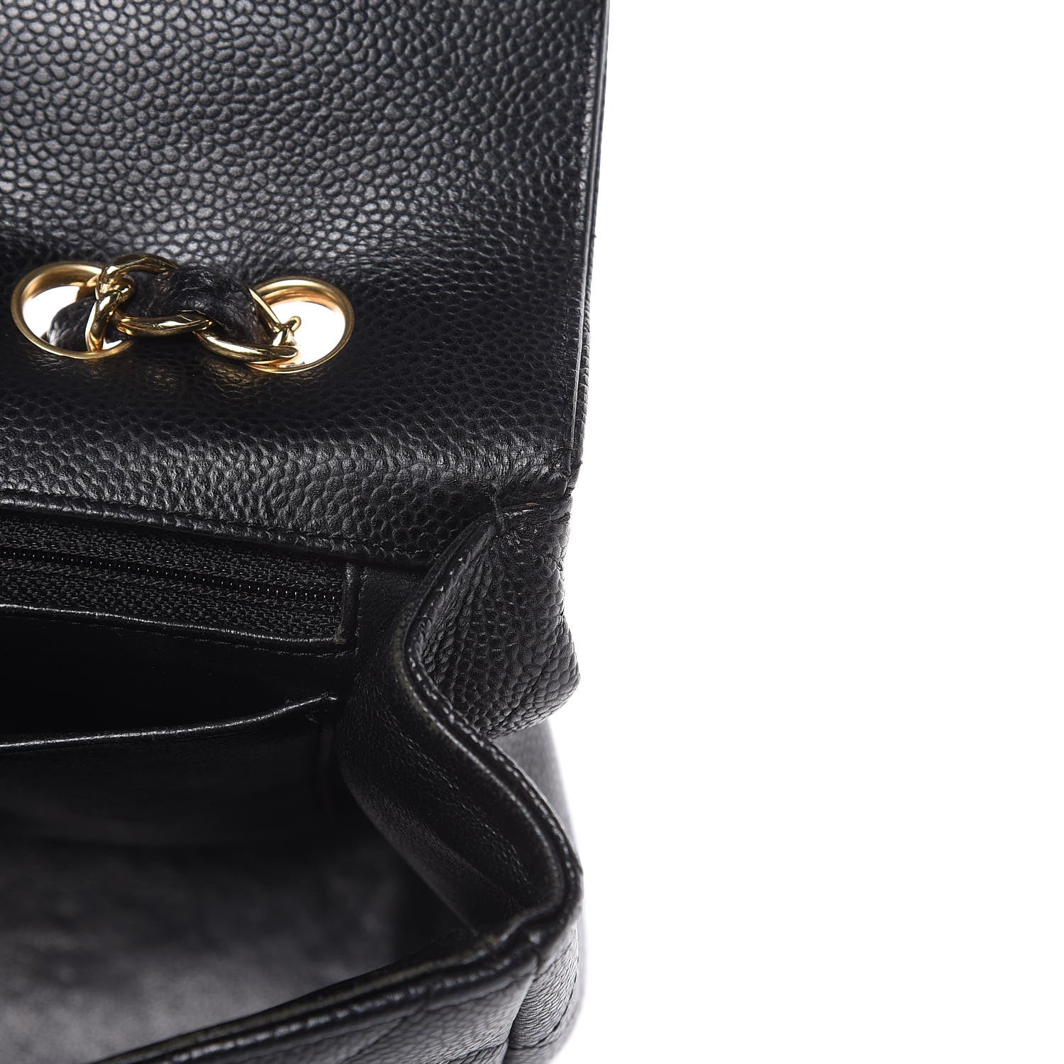 Chanel Caviar Quilted Jumbo Single Flap Black 11 of 17