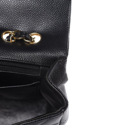 Chanel Caviar Quilted Jumbo Single Flap Black 11 of 17