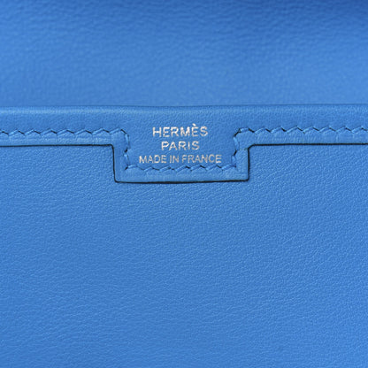 Hermes Swift Jige Duo Clutch Bleu Zanzibar 7 of 14