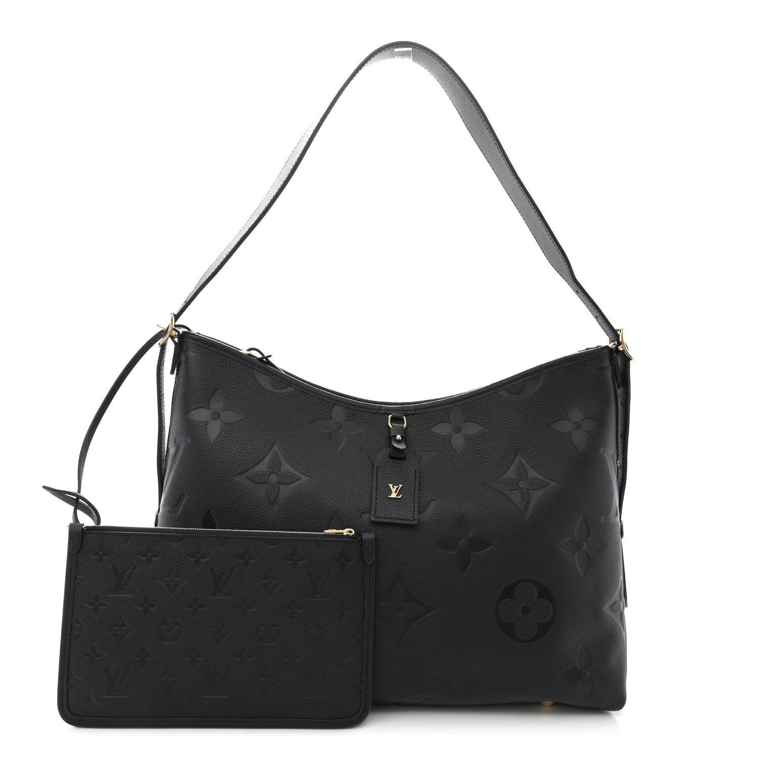 Louis Vuitton Empreinte Monogram Giant CarryAll MM Black 3 of 11