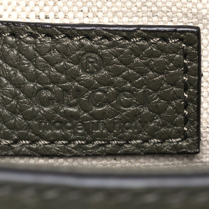 Gucci Piuma Calfskin Jumbo GG Embossed Small Messenger Bag Dark Green 5 of 11