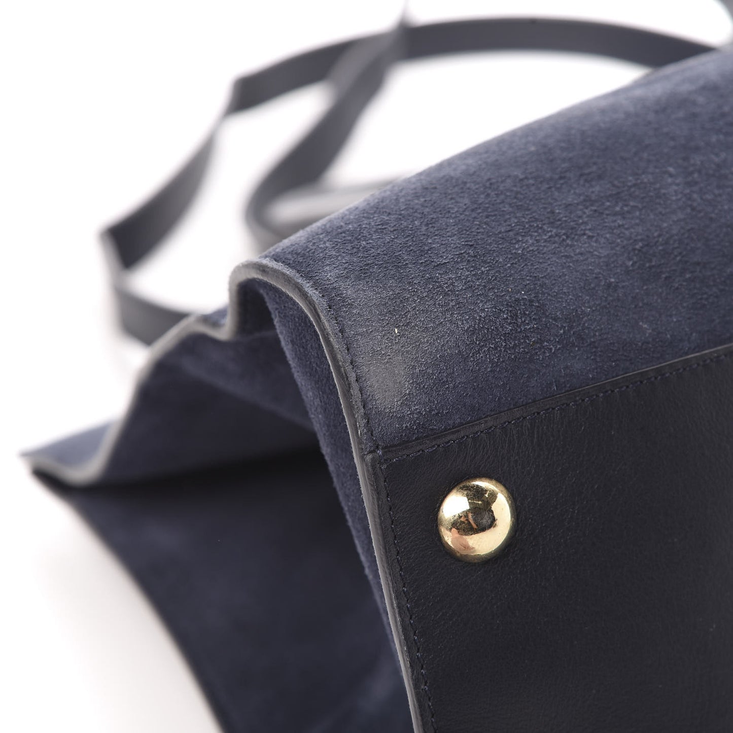 Suede Riley Tote Navy