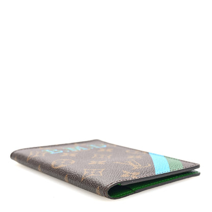Louis Vuitton Monogram My LV Heritage Passport Cover Blue Green 4 of 6