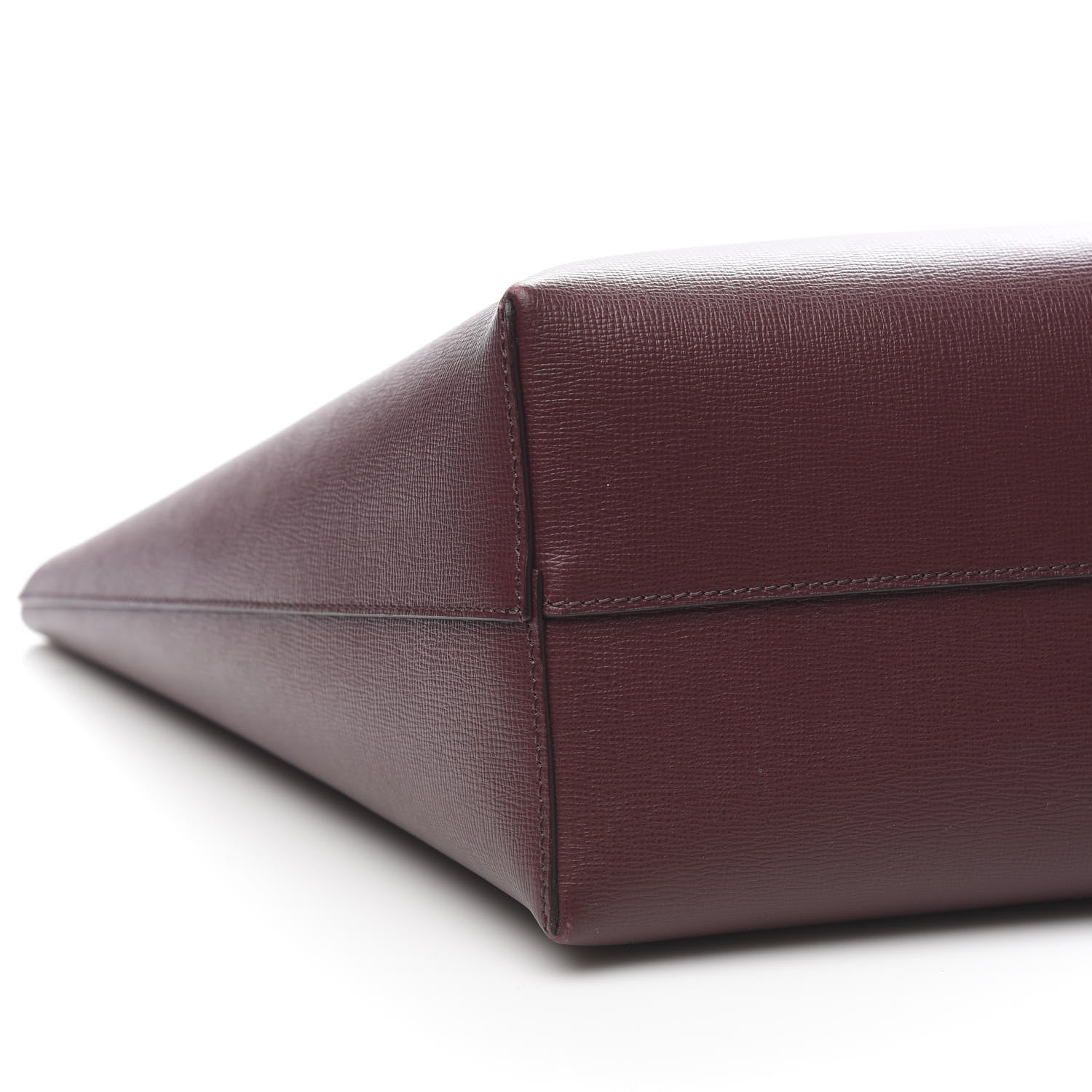 Tom Ford Grained Calfskin Small T Tote Bordeaux 7 of 9